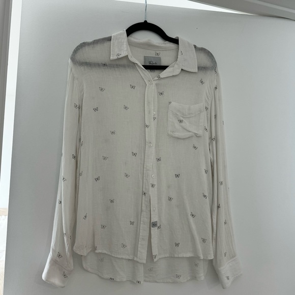 Rails Charli Butterfly-Print Blouse - Picture 5 of 8